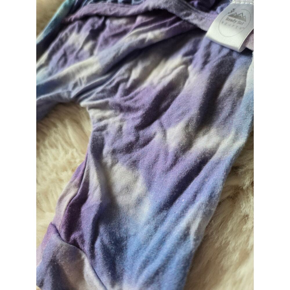 Ready Set Romper Purple & Blue ombre with clouds size 3-6 Adaptive Fit One Piece - Picture 3 of 5